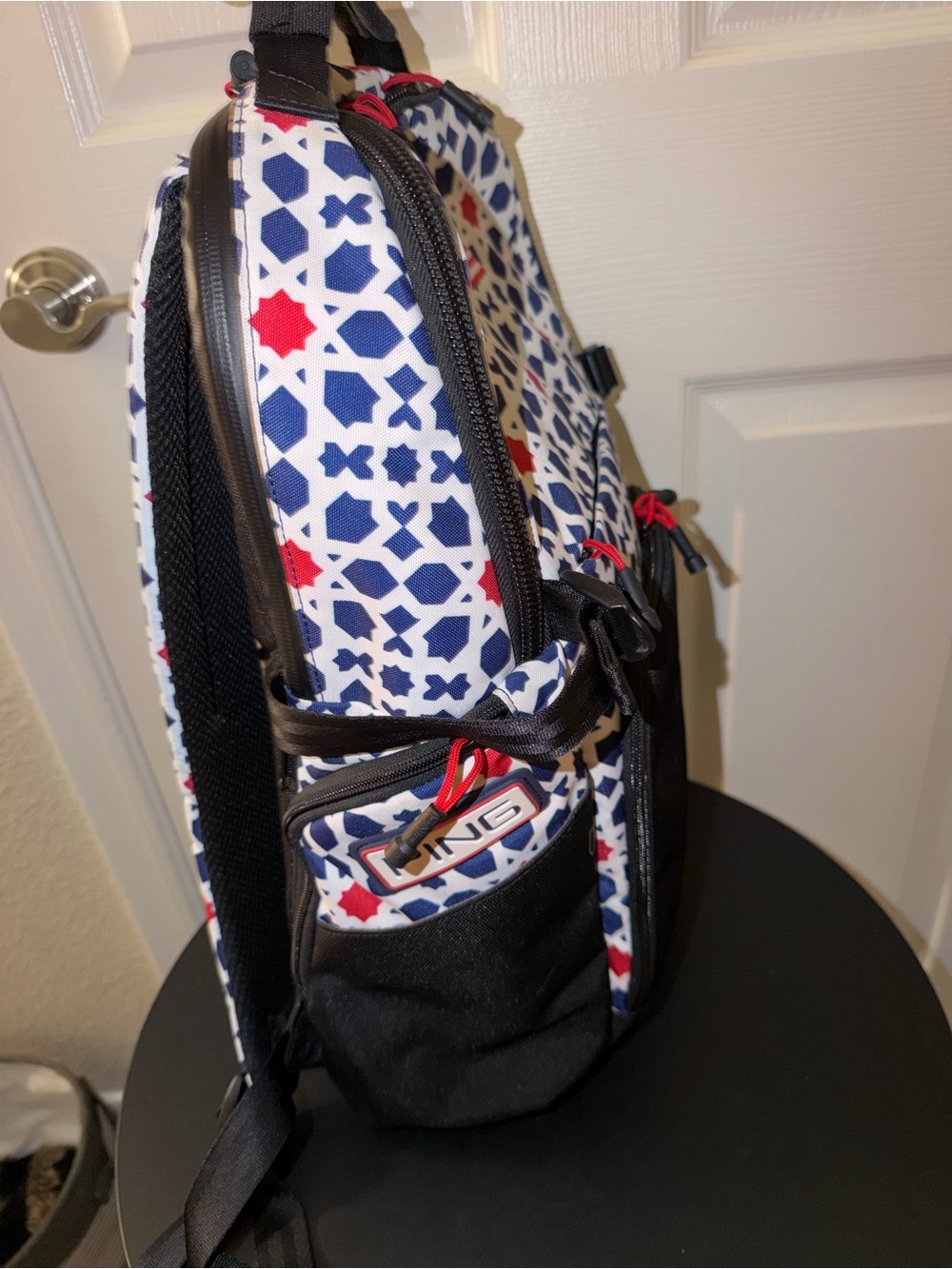 Solheim Cup Red/Wht/Blue Patterned Backpack - Picture 3 of 3